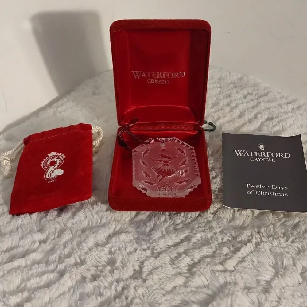 Vtg Waterford Crystal 12 Days of Christmas 